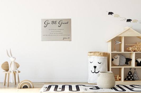 Go Be Great Custom Canvas Print