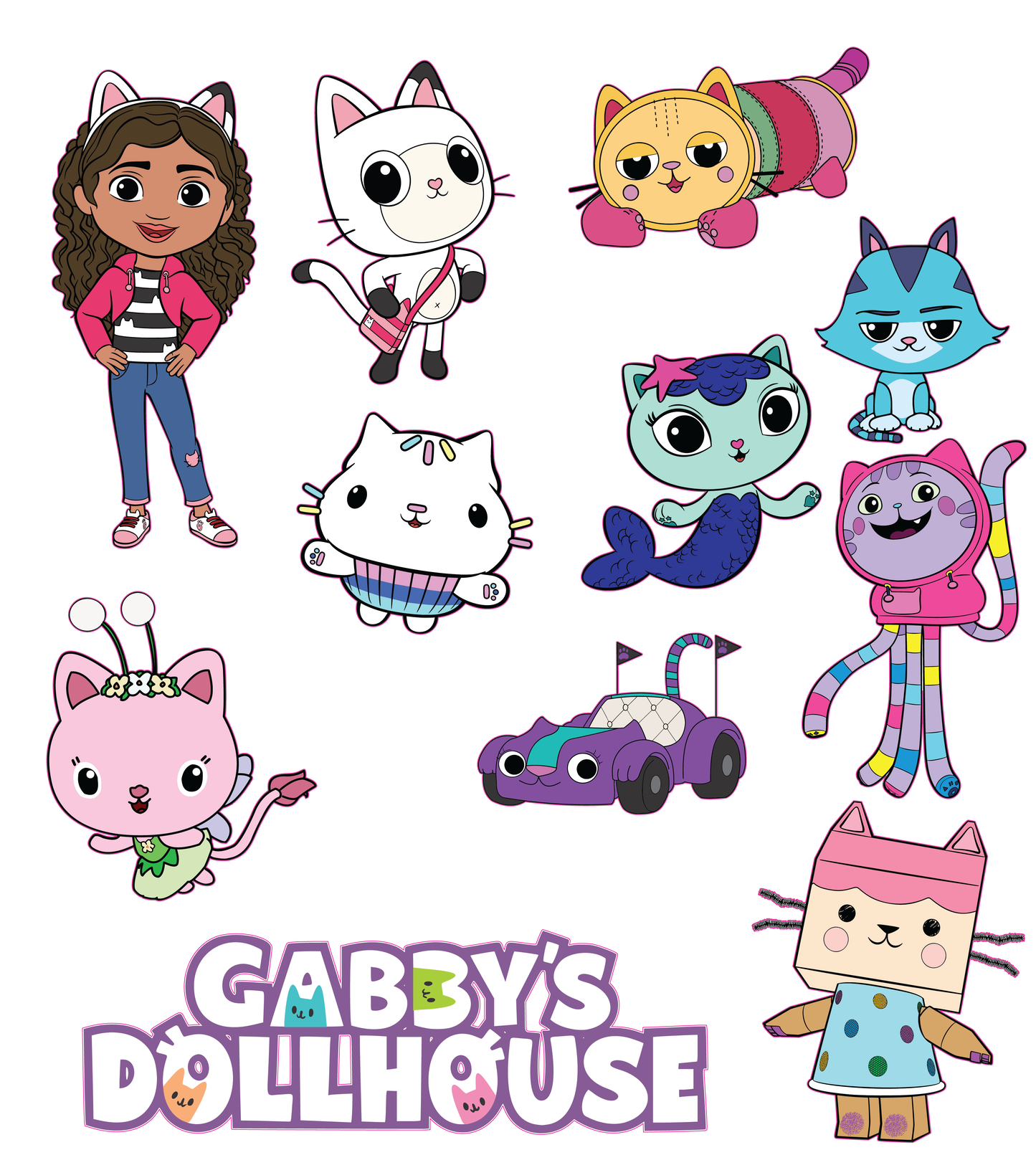 Vinyl Decals - Gabby's Dollhouse